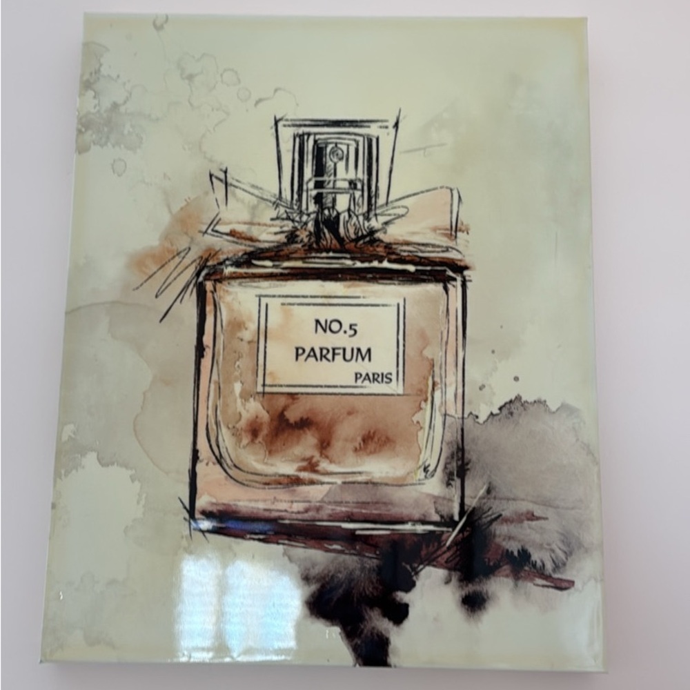 Elegant Brown Perfume Bottle Art Print